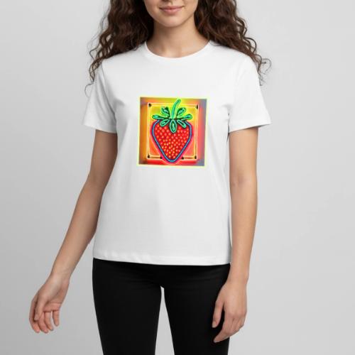 Colorful Strawberry Neon Glow - Kids' Premium T-Shirt