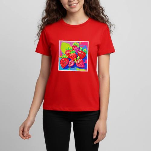 Pop Art Strawberries - Kids' Premium T-Shirt