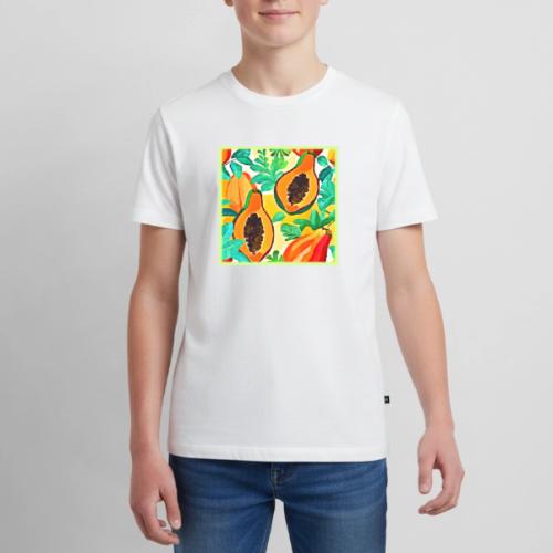 Tropical Papaya Pop Art - Kids' Premium T-Shirt