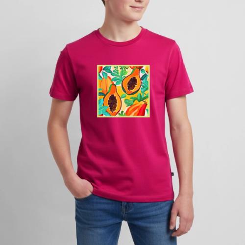 Tropical Papaya Pop Art - Kids' Premium T-Shirt