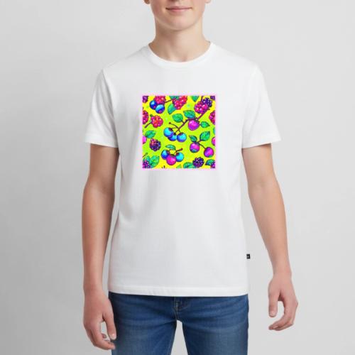 Bright Berry Fruit Pattern - Kids' Premium T-Shirt