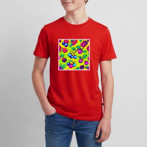 Bright Berry Fruit Pattern - Kids' Premium T-Shirt