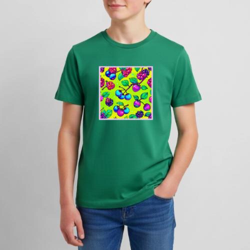 Bright Berry Fruit Pattern - Kids' Premium T-Shirt