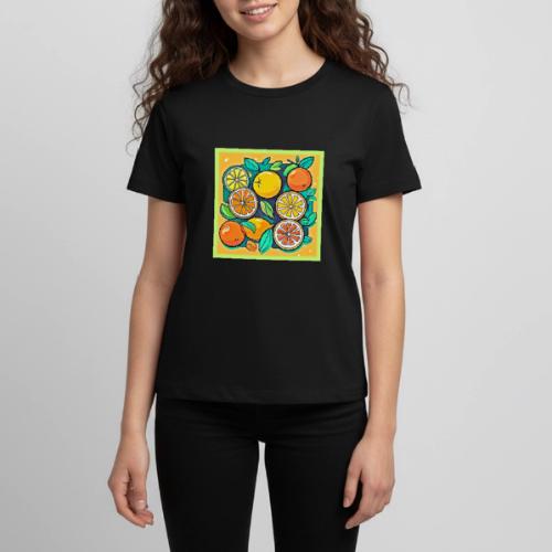 Citrus Fruit Art Design - Kids' Premium T-Shirt