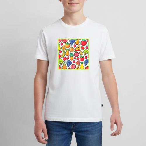 Vibrant Fruit Pattern - Kids' Premium T-Shirt