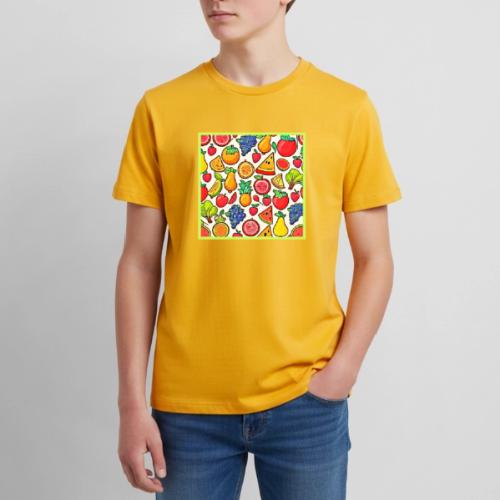 Vibrant Fruit Pattern - Kids' Premium T-Shirt