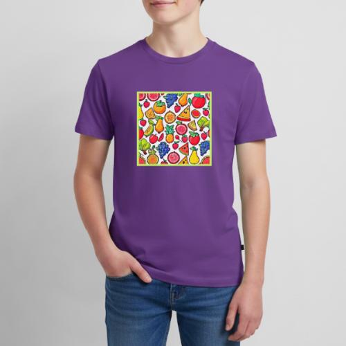 Vibrant Fruit Pattern - Kids' Premium T-Shirt