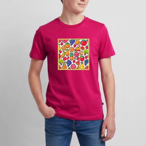 Vibrant Fruit Pattern - Kids' Premium T-Shirt