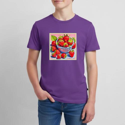 Fresh Strawberry Bowl - Kids' Premium T-Shirt