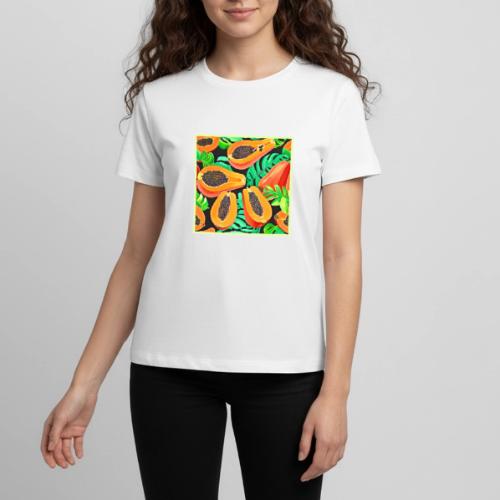 Papaya and Leaves Fresh Pattern - Kids' Premium T-Shirt