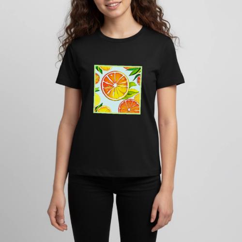 Orange Slice: Citrus Art - Kids' Premium T-Shirt