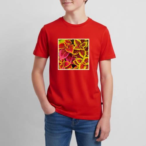 Coleus Leaf Burst Design - Kids' Premium T-Shirt