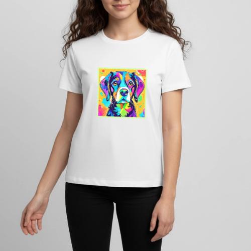 Rainbow Dog Portrait Design - Kids' Premium T-Shirt