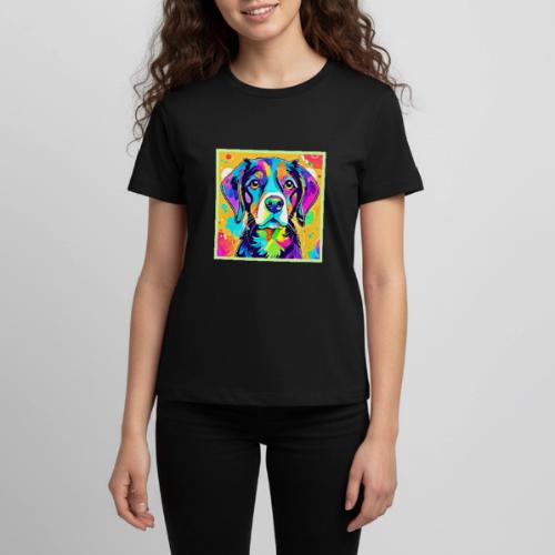 Rainbow Dog Portrait Design - Kids' Premium T-Shirt