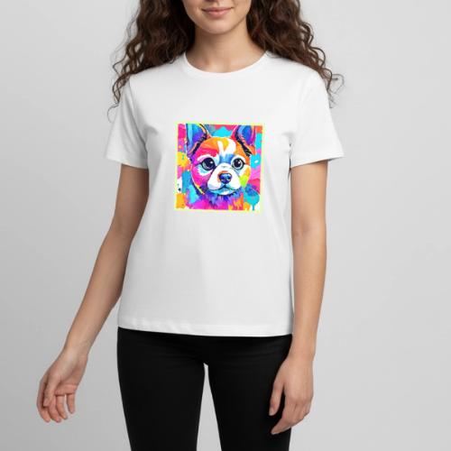 Rainbow Puppy Artwork Design - Kids' Premium T-Shirt