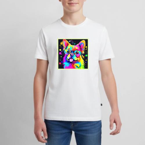 Vivid Canine Vibes Design - Kids' Premium T-Shirt