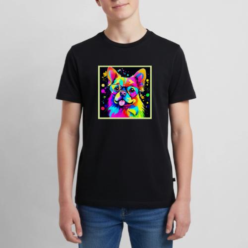 Vivid Canine Vibes Design - Kids' Premium T-Shirt