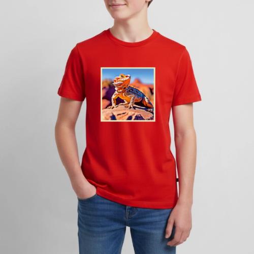 Desert Lizard Close-up Design - Kids' Premium T-Shirt