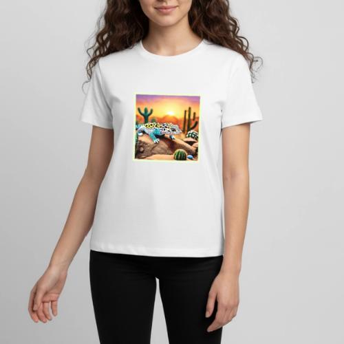 Colorful Gecko Rocks Design - Kids' Premium T-Shirt