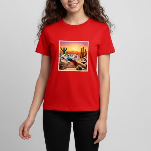 Colorful Gecko Rocks Design - Kids' Premium T-Shirt