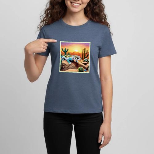 Colorful Gecko Rocks Design - Kids' Premium T-Shirt