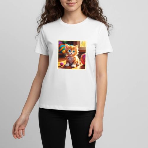 Cute Orange Kitten Art - Kids' Premium T-Shirt