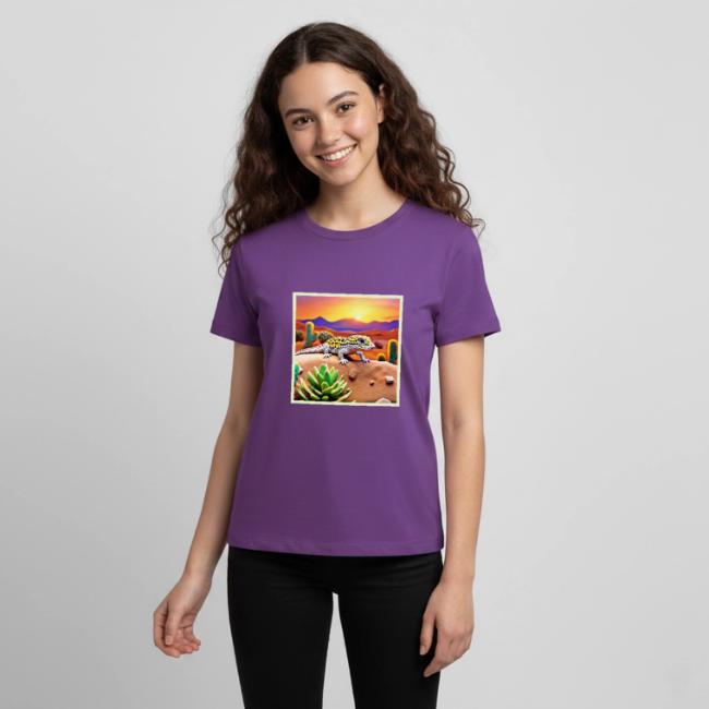 Spotted Gecko Desert Sunset