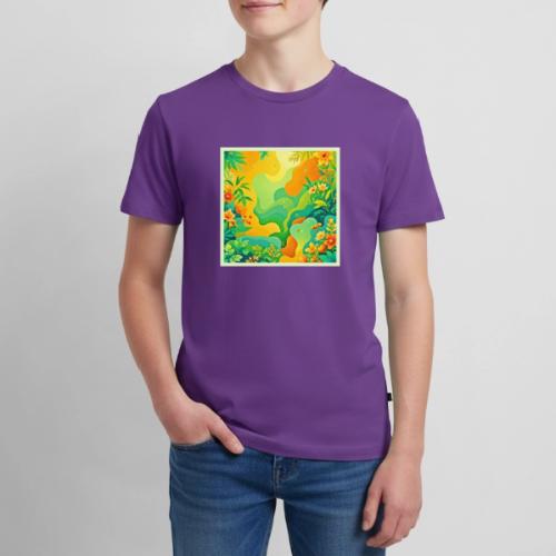 Tropical Foliage Abstract - Kids' Premium T-Shirt