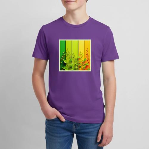 Modern Color Block Nature - Kids' Premium T-Shirt