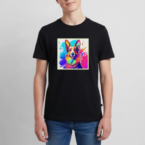 Rainbow Corgi: Pop Art Puppy Joy - Kids' Premium T-Shirt