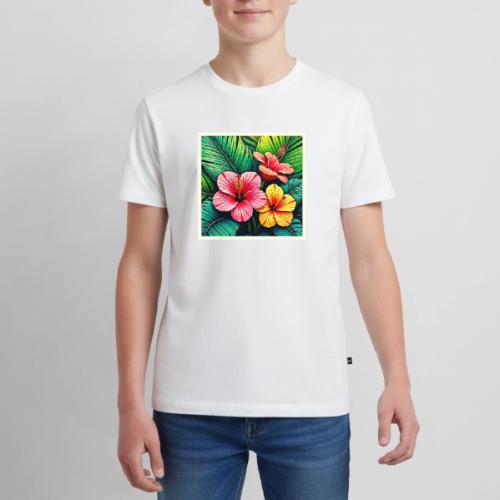 Exotic Flower Garden Dreams - Kids' Premium T-Shirt