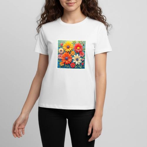 Vibrant Floral Fantasy Design - Kids' Premium T-Shirt