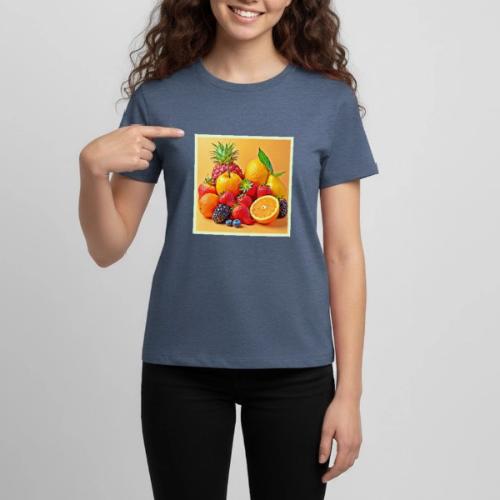 Fresh Bounty: Vibrant Fruit Harvest Art - Kids' Premium T-Shirt