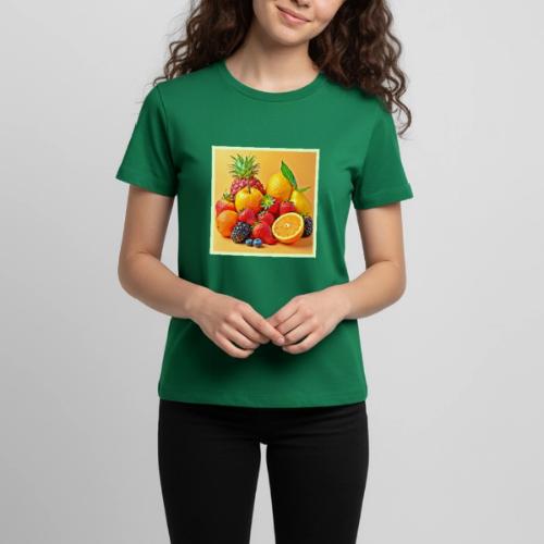 Fresh Bounty: Vibrant Fruit Harvest Art - Kids' Premium T-Shirt
