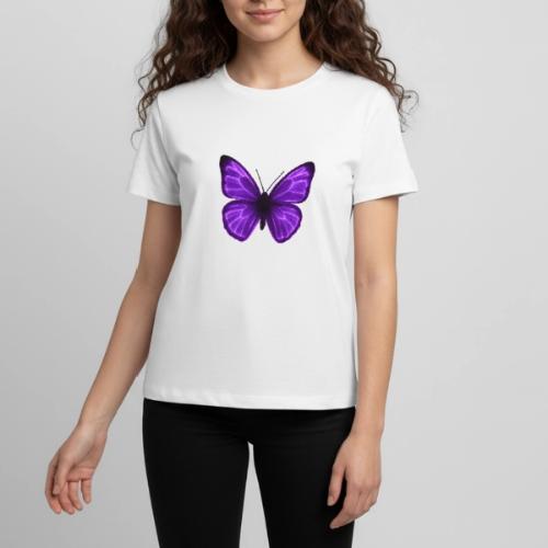 Neon Purple Butterfly - Kids' Premium T-Shirt