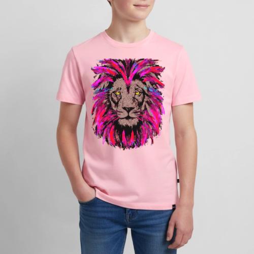 Purple Lion Head - Pink Lion Face Drawing - Kids' Premium T-Shirt