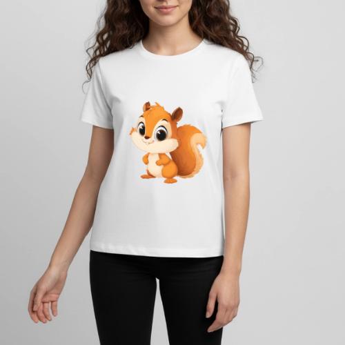 Playful Cartoon Squirrel with Big Innocent Eyes - Kids' Premium T-Shirt