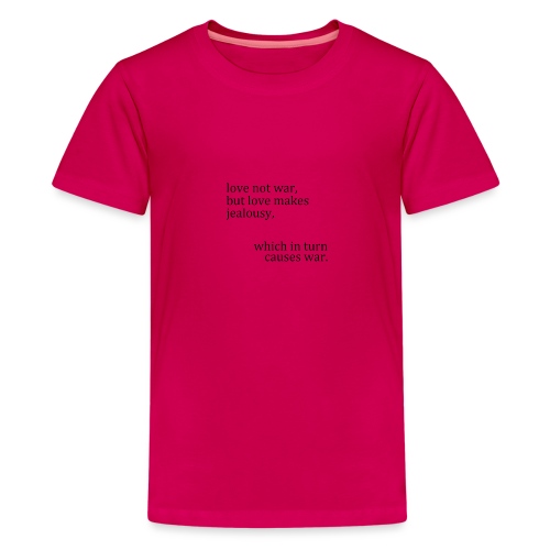 love not war - Kids' Premium T-Shirt