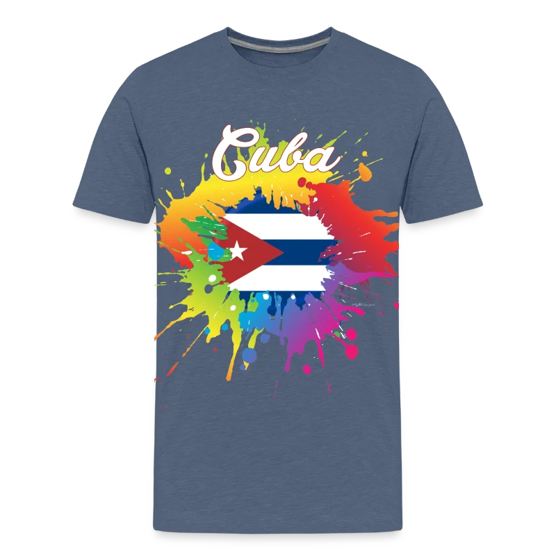 Cuba Flag Gay Colorful Splash - Kids' Premium T-Shirt