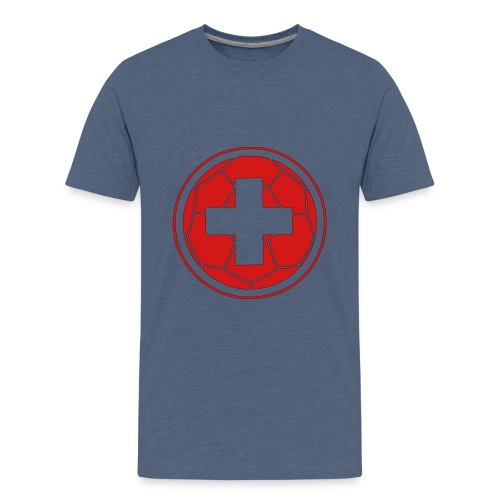 swiss flag soccer ball - Kids' Premium T-Shirt
