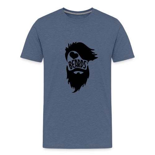 I Love Beards - Kids' Premium T-Shirt