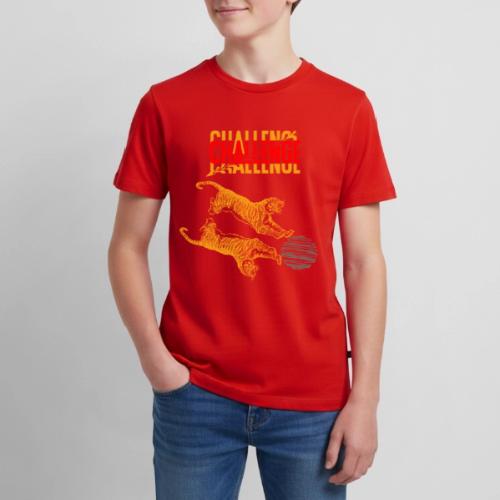 Double tiger fashion, jungle feline animals. - Kids' Premium T-Shirt