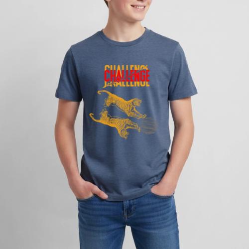 Double tiger fashion, jungle feline animals. - Kids' Premium T-Shirt