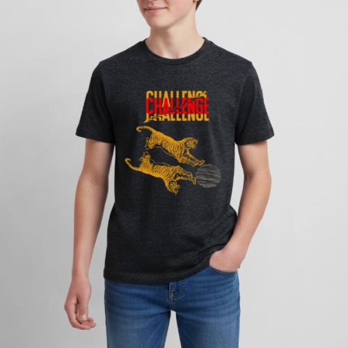 Double tiger fashion, jungle feline animals. - Kids' Premium T-Shirt