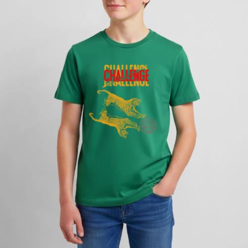 Double tiger fashion, jungle feline animals. - Kids' Premium T-Shirt