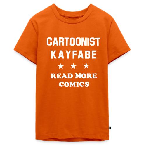Cartoonist Kayfabe *** Read More Comics (White) - Kids' Premium T-Shirt