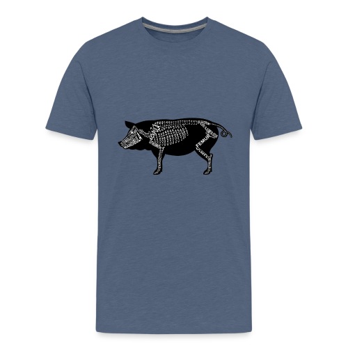 Skeleton Pig - Kids' Premium T-Shirt