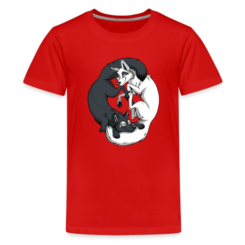 Yin Yang Foxes - Kids' Premium T-Shirt