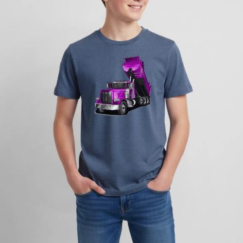 Dump Truck Purple - Kids' Premium T-Shirt