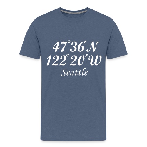 Seattle Coordinates - Kids' Premium T-Shirt